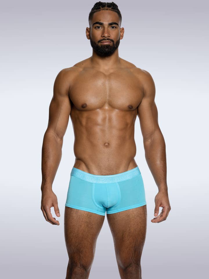 Baby Blue Bamboo Trunks for wholesale by GARCON® Underwear