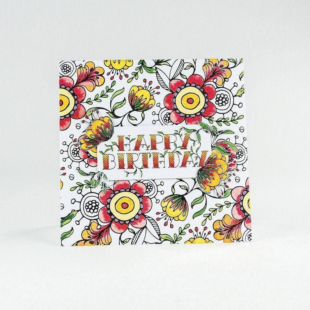Tonic Studios - Wholesale Craft Supplies - Craft Perfect - Foiled Card Blanks - Delicate Floral Set - 9398E4