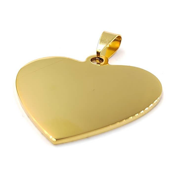 Graveerbare hartvormige hanger voor wholesale door MYLENE ET FELIX