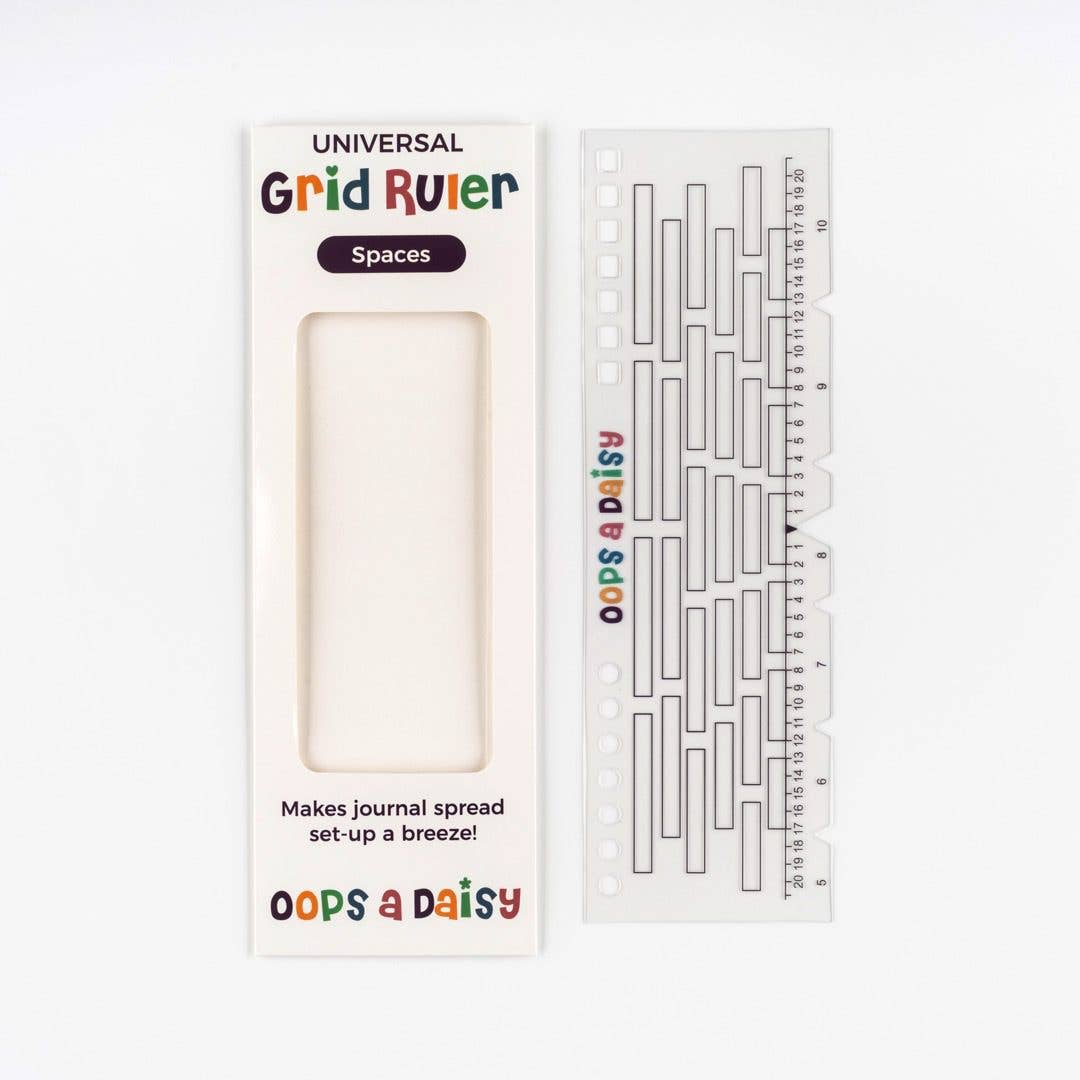 Oops a Daisy UK Ltd – wholesale Stencil/craft die – Universal Journal Grid Ruler - Spaces4