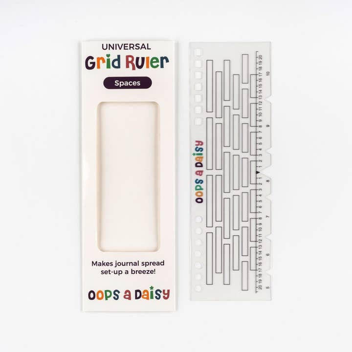 Oops a Daisy UK Ltd – wholesale Stencil/craft die – Universal Journal Grid Ruler - Spaces4