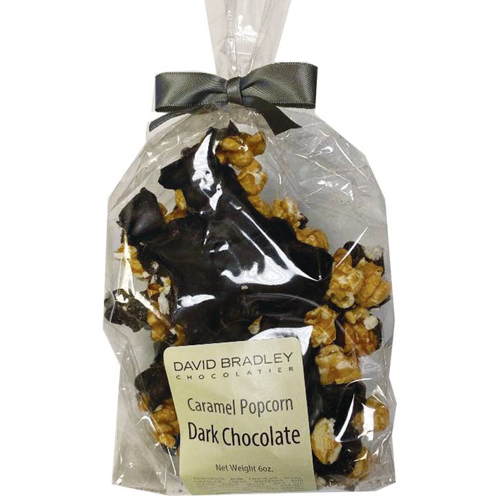 David Bradley Chocolatier - Wholesale Chocolate Covered Sweets - Chocolate Covered johnson's Caramel Popcorn