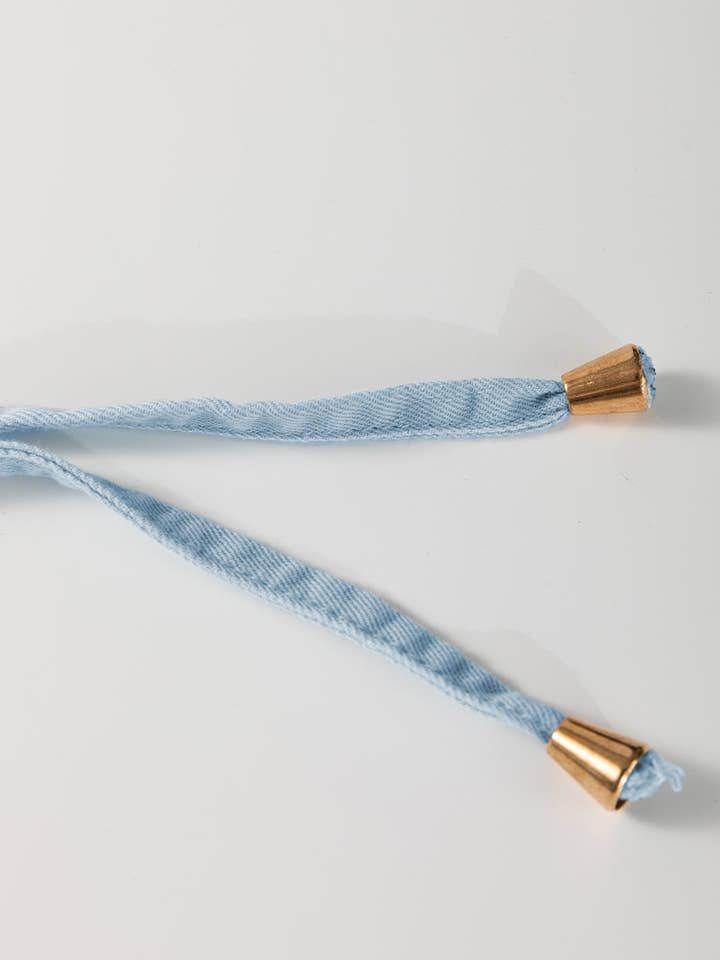 Beau Blue Washed Chambray Drawstring Elastic Waist Plus Size Shorts for wholesale on Faire9