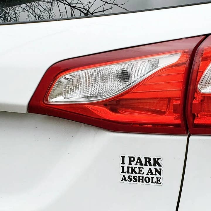Matriarch Handmade – Engroshandel Magnet – Jeg parkerer som en røvhul magnet - humoristisk dårlig parkering job pra