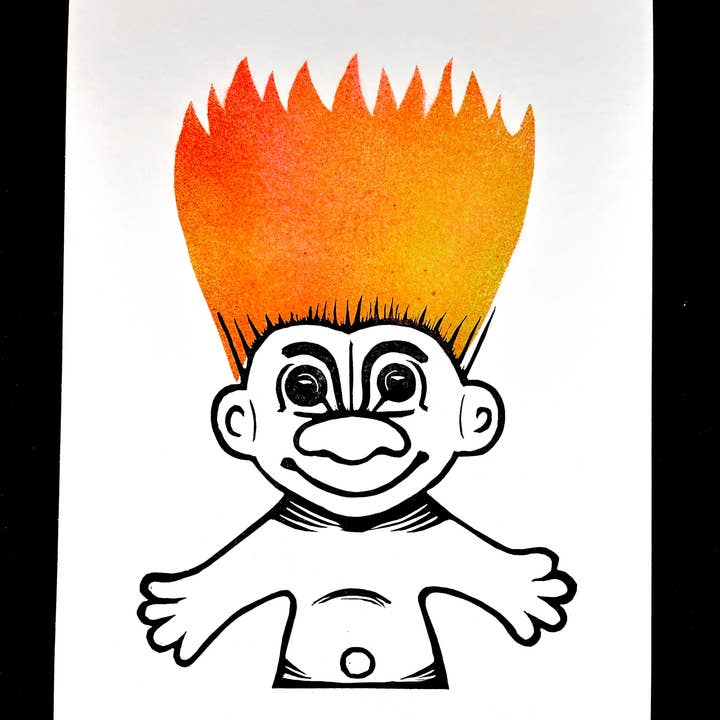 Pixel Palmer - Wholesale Art Print - Troll Dolls - Screen Print7