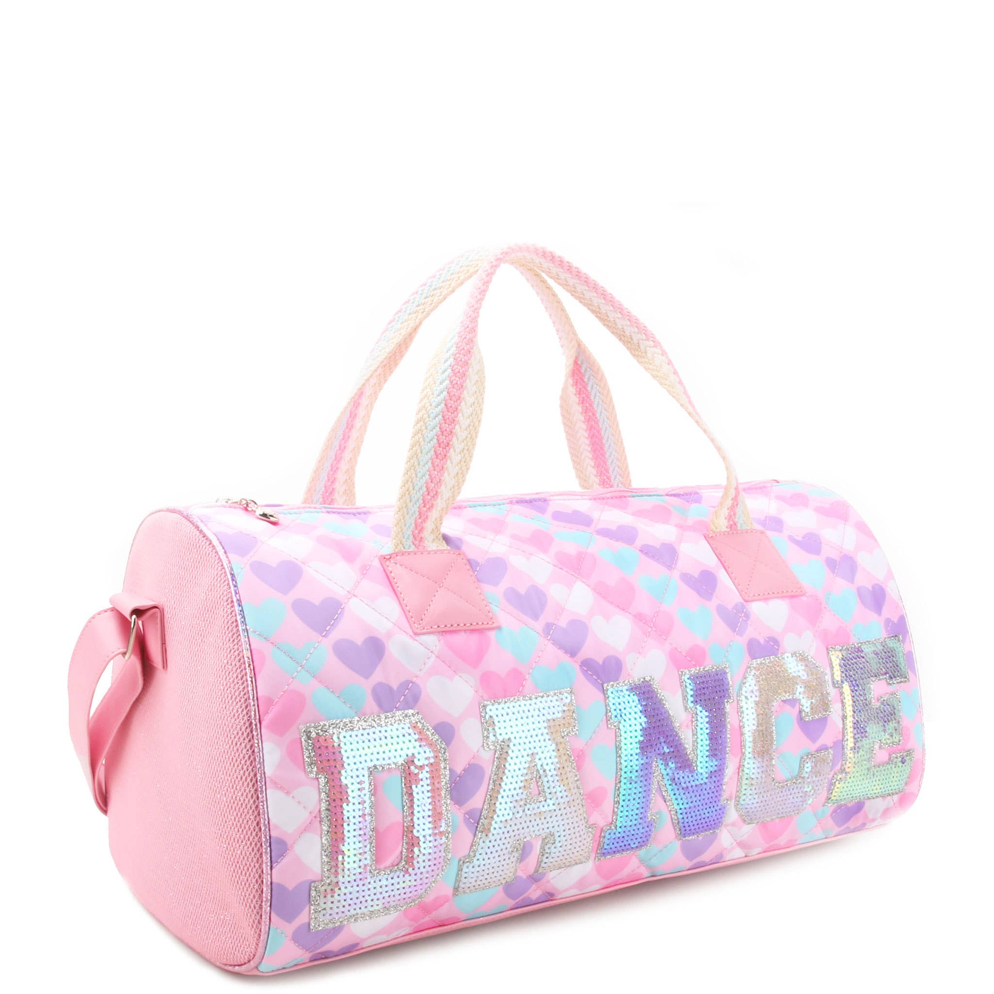 Wholesale 'Dance' Heart Printed Large Barrel Duffle Bag for your