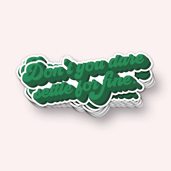 Adesivo de vinil Não se atreva por atacado de Lucky Dog Design Co.