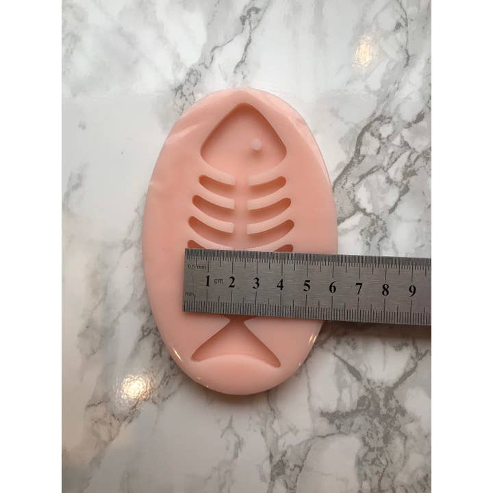 Molde de silicone para chaveiro de esqueleto de peixe grande por atacado de EllaRaeMouldsVinyls