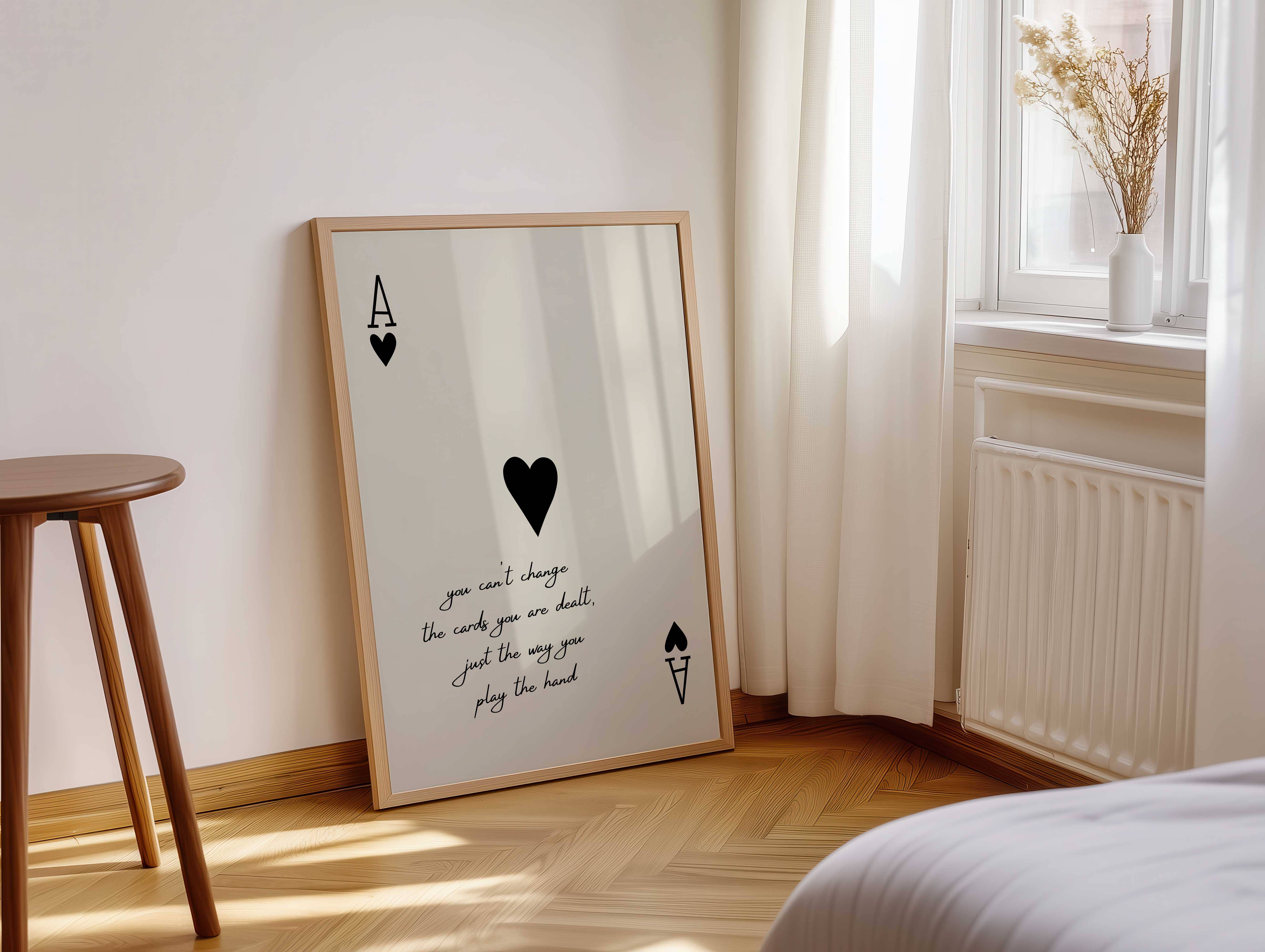 D'LUXE PRINTS - Wholesale Art Print - The Cards You Are Dealt Borderless Print7