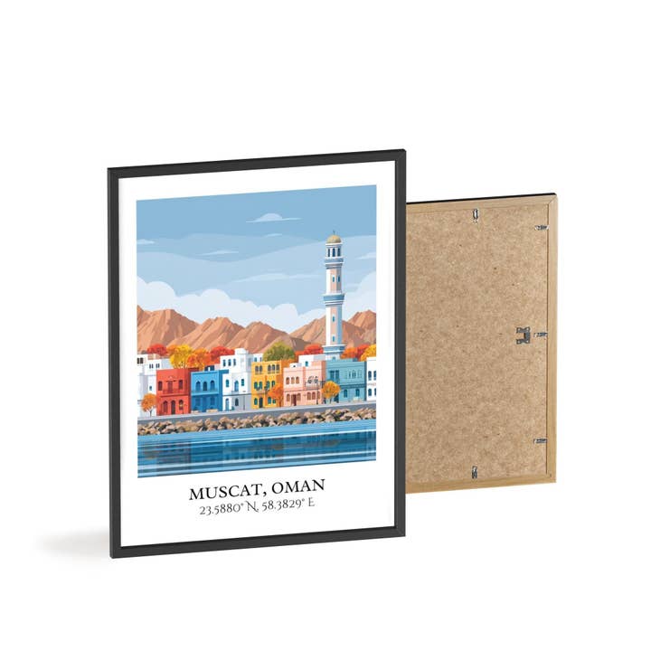 Premium Travel Art - Wholesale Art Print - Muscat Wall Art, Muscat Oman Print, Oman Watercolor, Oman Travel Gift, Travel Print, Travel Poster, Housewarming Gift7