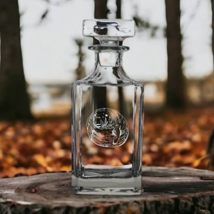 Manatee 26oz Premium Bourbon Whiskey Decanter for wholesale by Texan Customs