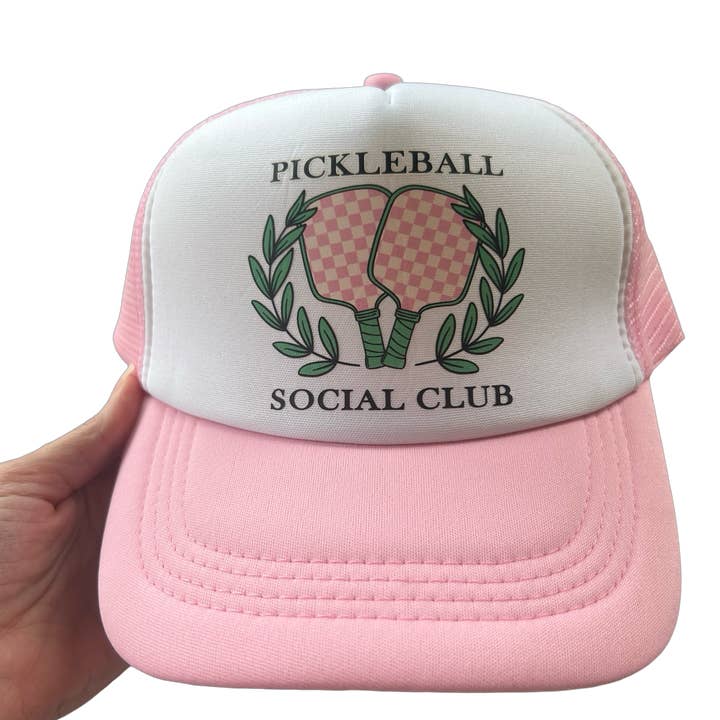 Foam Trucker Hat - Pickleball Social Club for wholesale by The Spotted Zebras