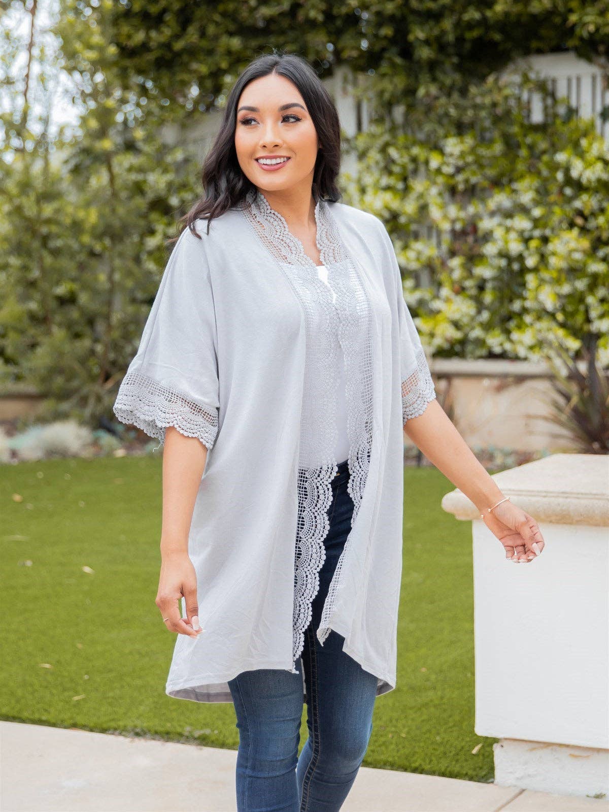 Tickled Teal - Wholesale Kimono - Women's - Sparrow Lace Kimono12