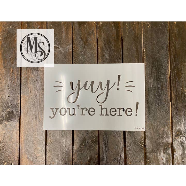 S0597 Ouais ! Tu es là ! - 3 tailles pour la vente par Muddaritaville Studio