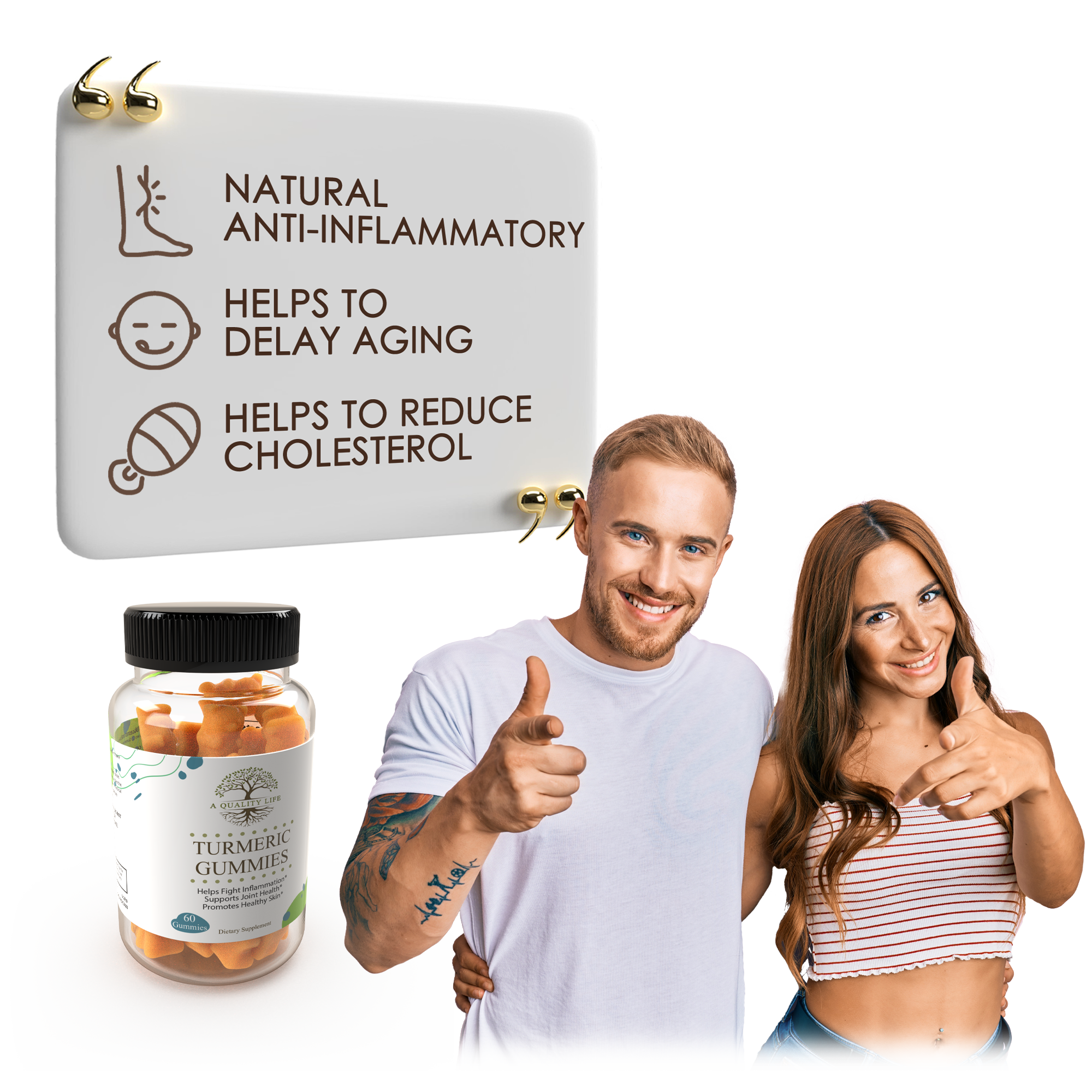 A Quality Life - Wholesale Oral Supplement/Vitamin - Turmeric Gummies2