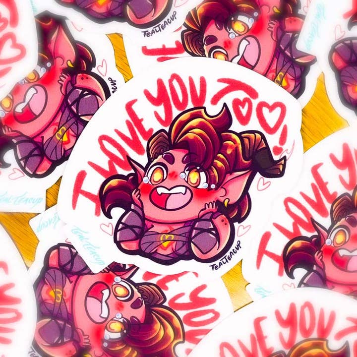 I Love You Too Karlach Sticker for wholesale by TealTeacup