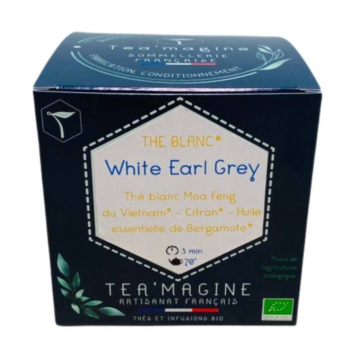 Tè bianco al bergamotto bianco Earl Grey BIO per la vendita all'ingrosso da parte di Tea’magine