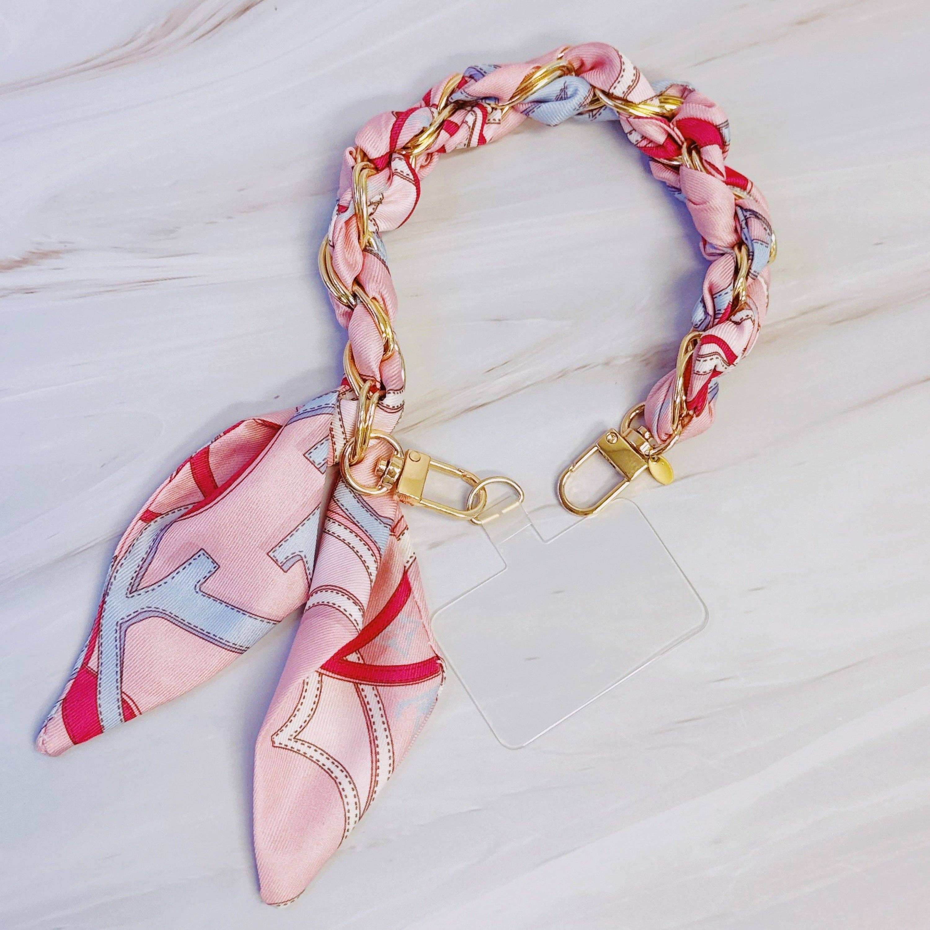 Ellison+Young – wholesale Phonecase strap – Braided Scarf Chain Phone Lanyard9