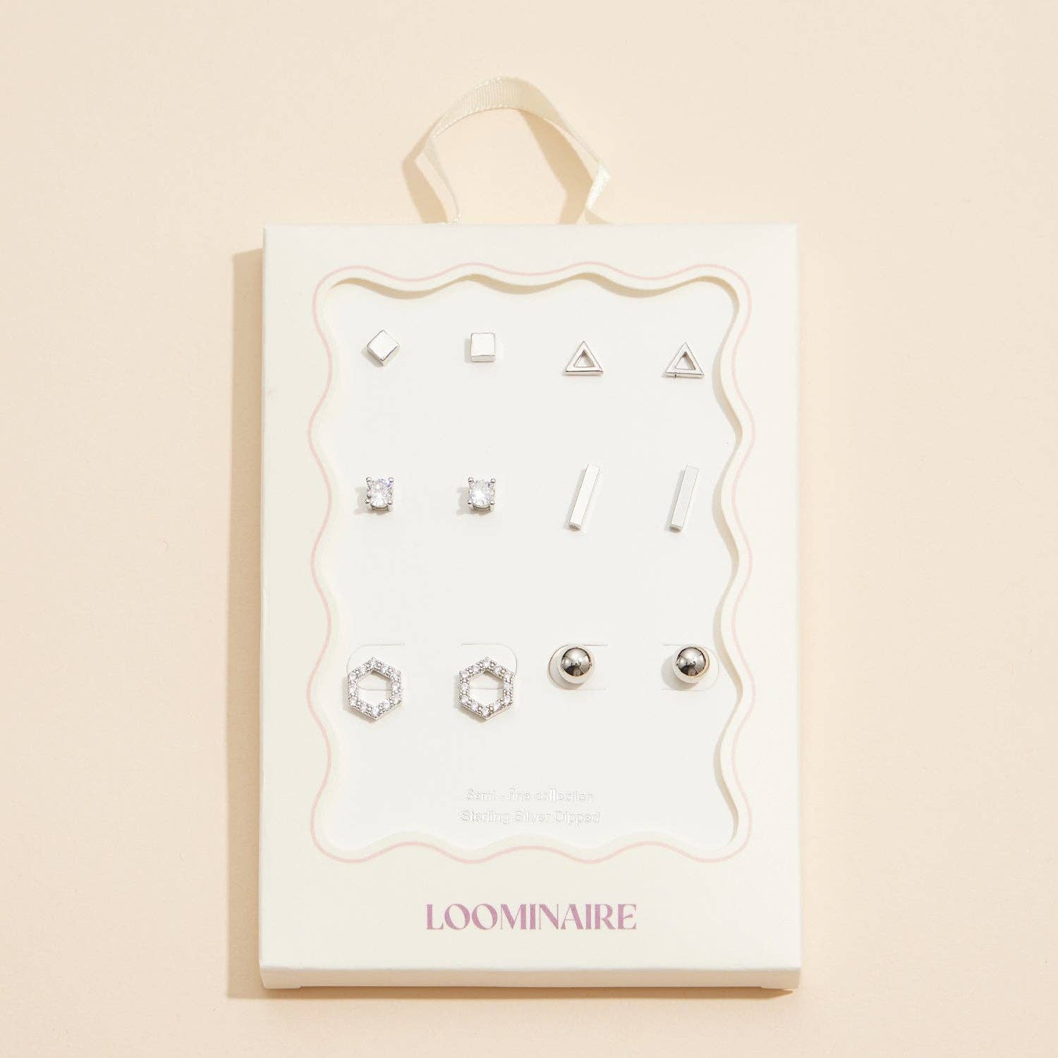 Frem - Wholesale Jewelry Set - Classic Geometric Earring Set - 18K Gold Dipped2