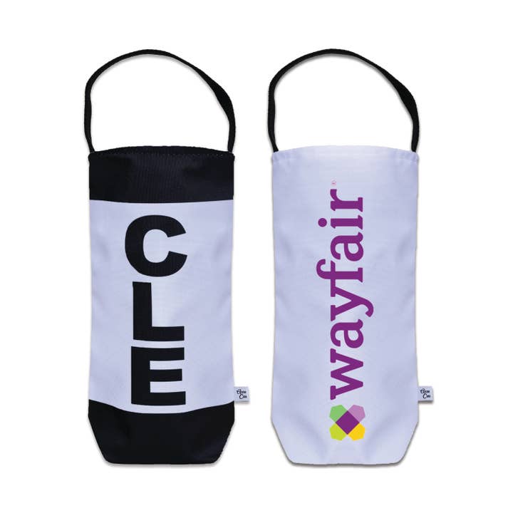 Custom Canvas Wine Tote Gift Bag - Personalized, Branded for wholesale by Anne Cate