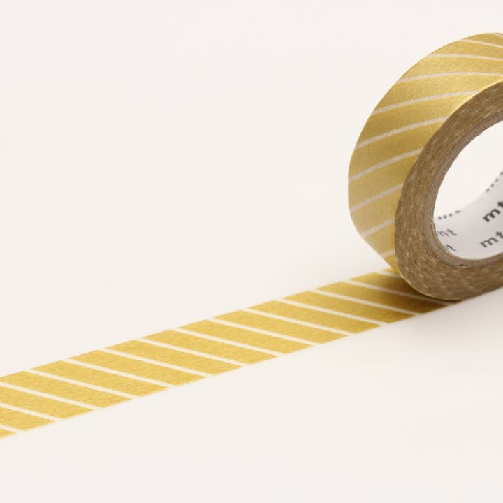 Washi Tape - Guld med striber / mt basic MT01D144RZ for engroshandel hos mt masking tape