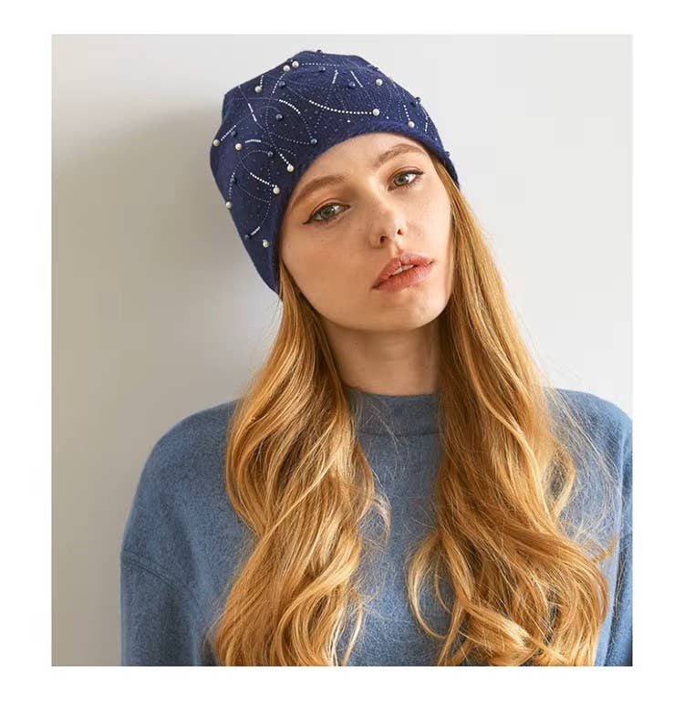 The Pathz - Hats, Bags & Lifestyle - Wholesale Beanie - Women's - Sparkling Beads & Jewel Beanie10