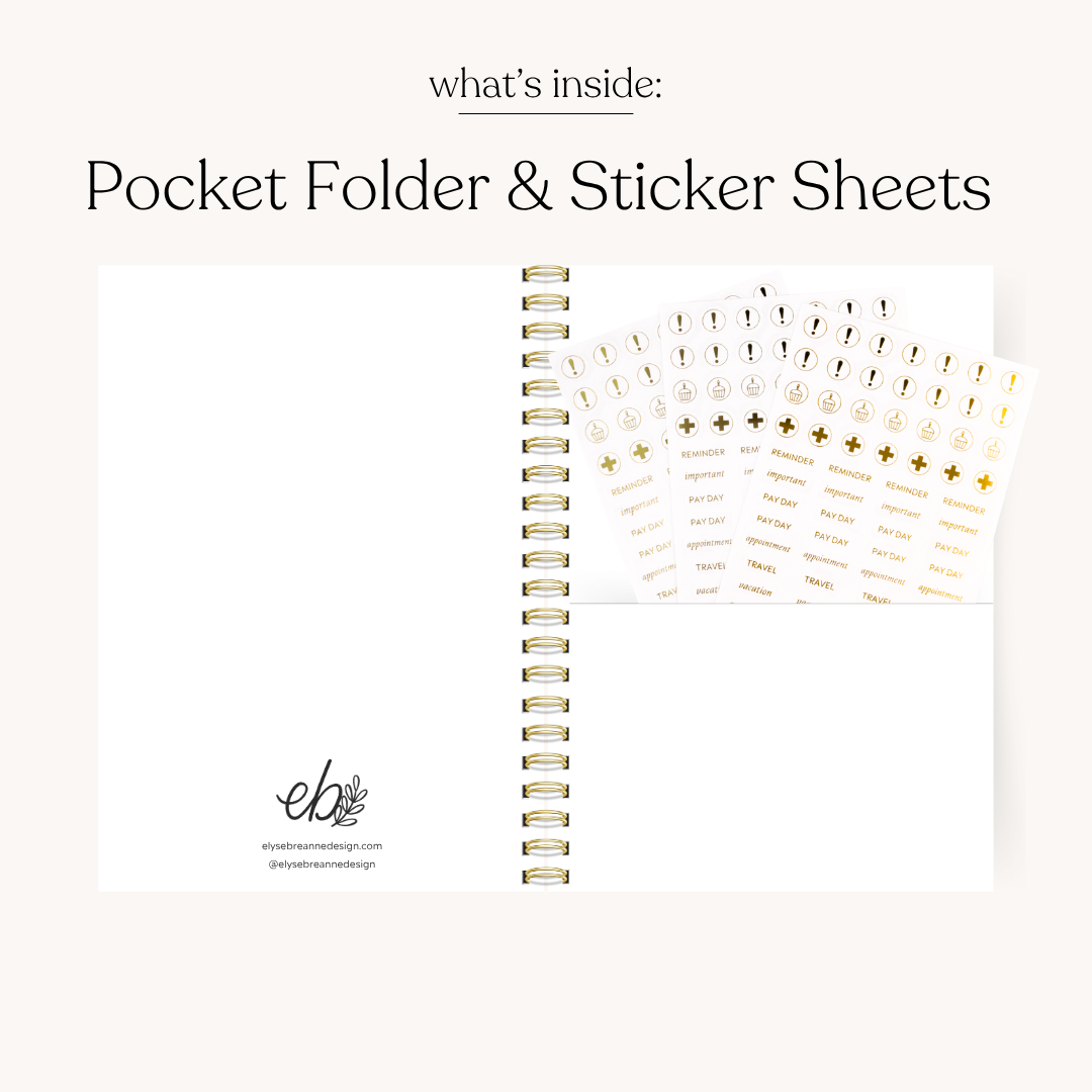 Elyse Breanne Design - Wholesale Planner - Terracotta Floral Undated Planner | Fall & Halloween8