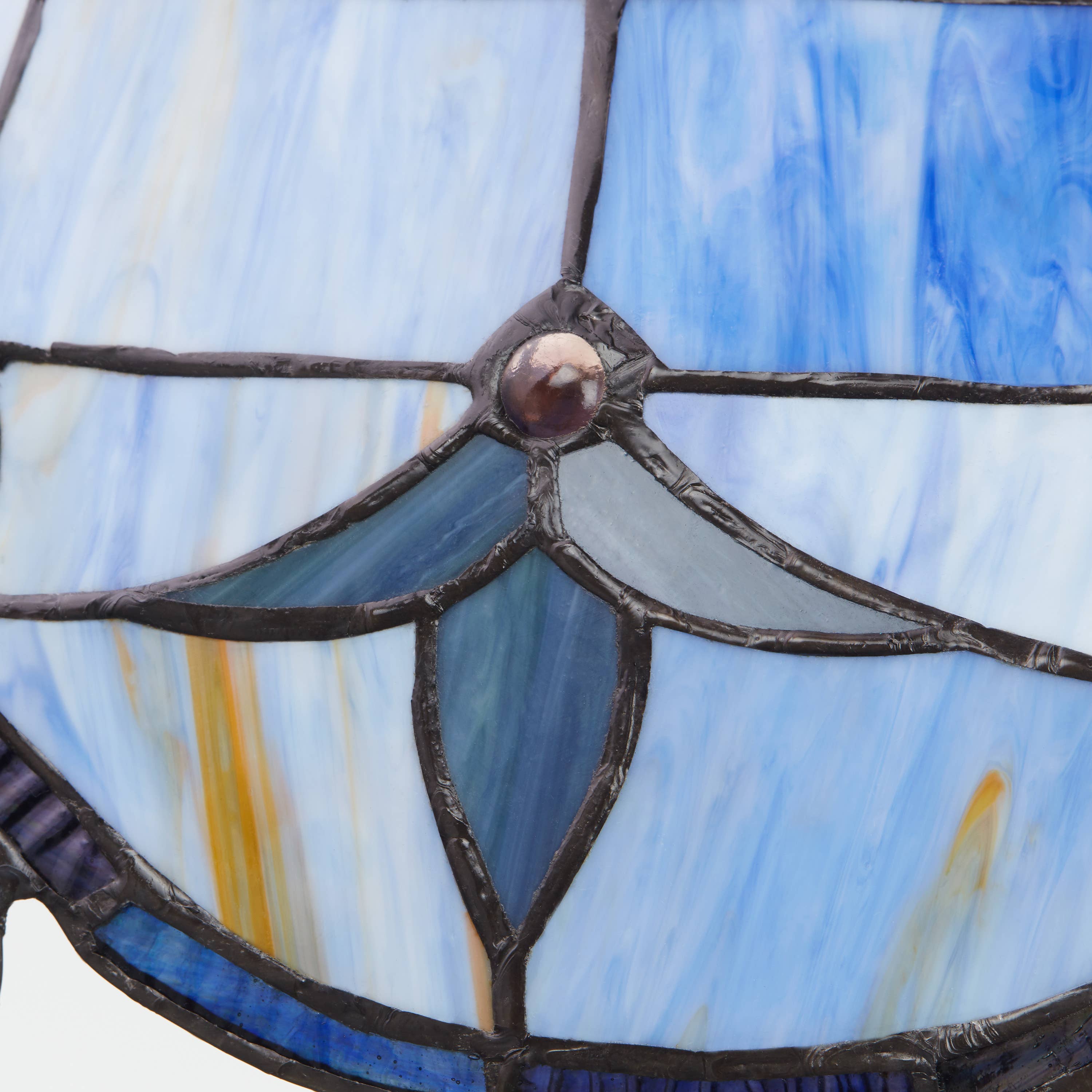 River of Goods - Wholesale Floor Lamp - 64"H Allistar Stained Glass Bowl Candlestick Floor Lamp11