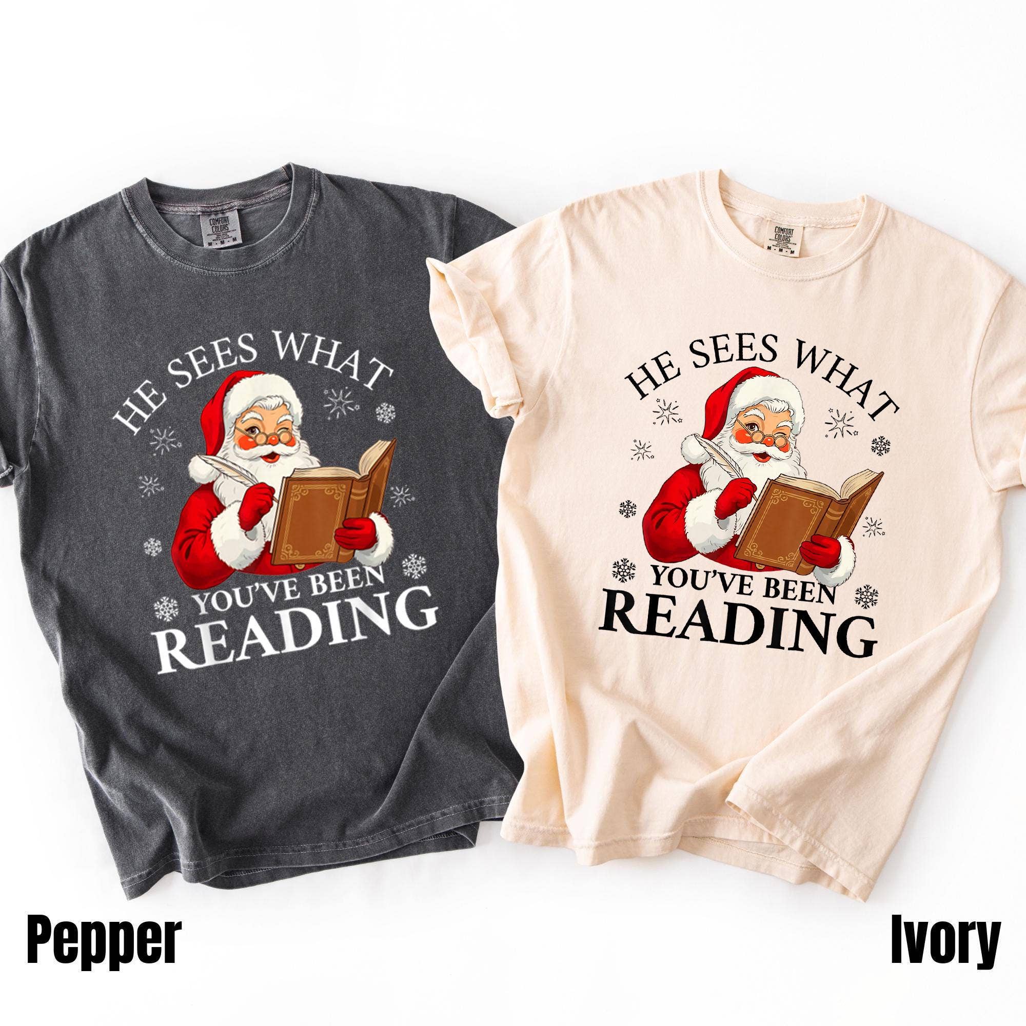 Glaime – wholesale T-shirt (graphic) – women's – Comfort Colors Funny Bookish Christmas T-Shirt, Sweatshirt0