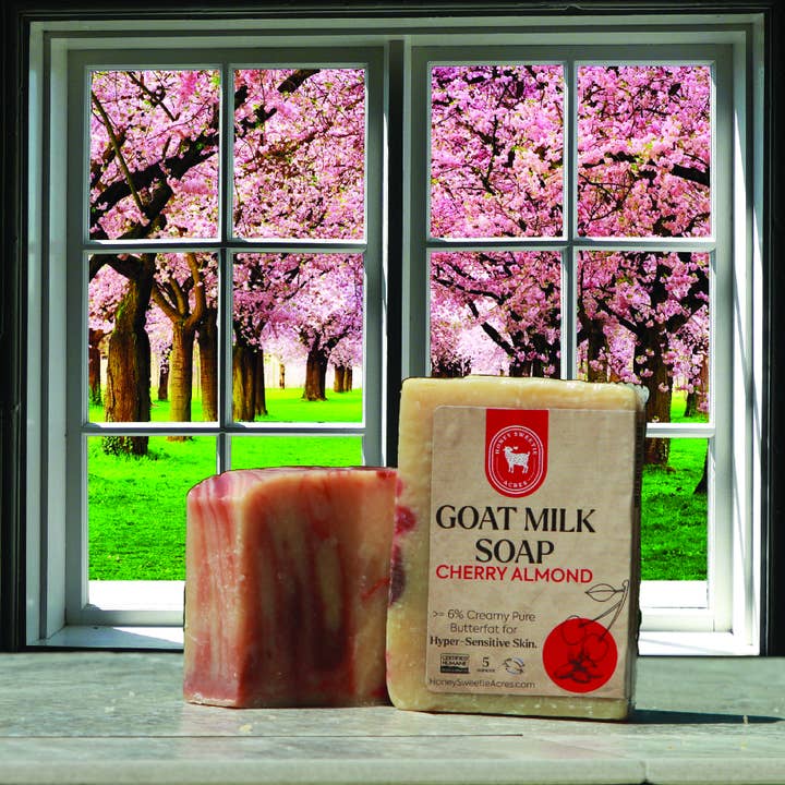 Honey Sweetie Acres – Engroshandel Sæbestykke – Sæbe: Kirsebær mandel gedemælk sæbe2