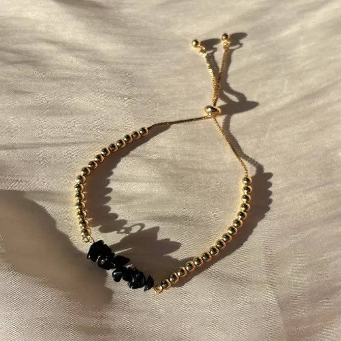 OE! - Vente Bracelet de perles - Noir Luxe - BRACELET4