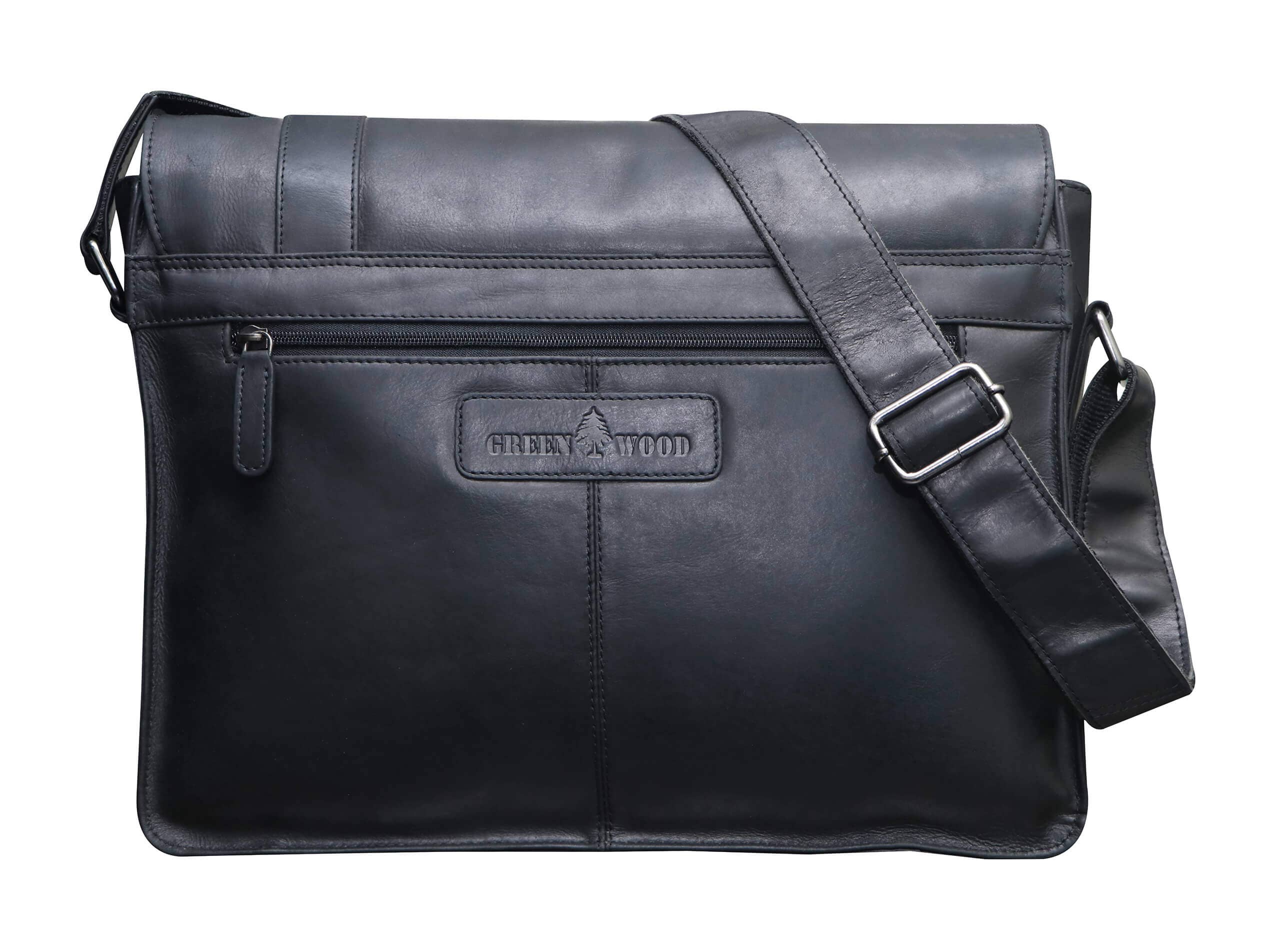 Greenwood – wholesale Kurirväska – Unisex – Greenwood Dexter läderväska för män och kvinnor, passar 14-tums laptop25