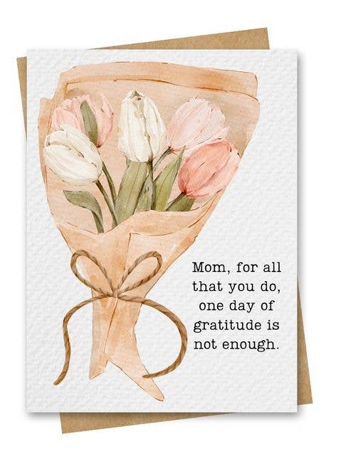 Tulip Bouquet Mother's Day Card Includes Kraft Envelope for wholesale by Paper Kuts