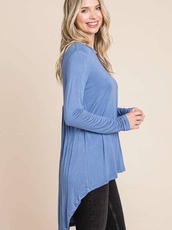 Culture Code - Wholesale Tunic - Women's - CAD1198L - CREW NECK SHIRRING BACK LSLV DRESS10