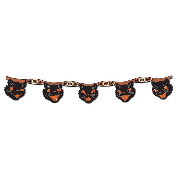 Streamer Vintage Halloween Cat por atacado de Caufield's Novelty