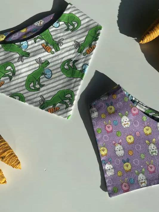 T Rex Easter Basket Bandana for wholesale by The Pet Scout Shop