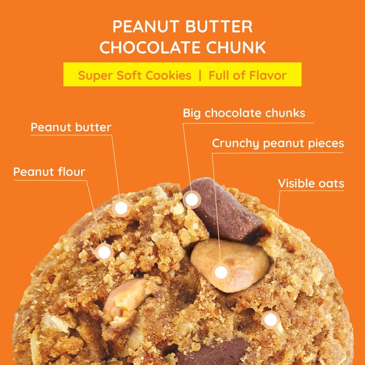 Maxine's Heavenly - Wholesale Biscuit - Soft Baked Peanut Butter Chocolate Chunk Cookies - 7.2oz Box2