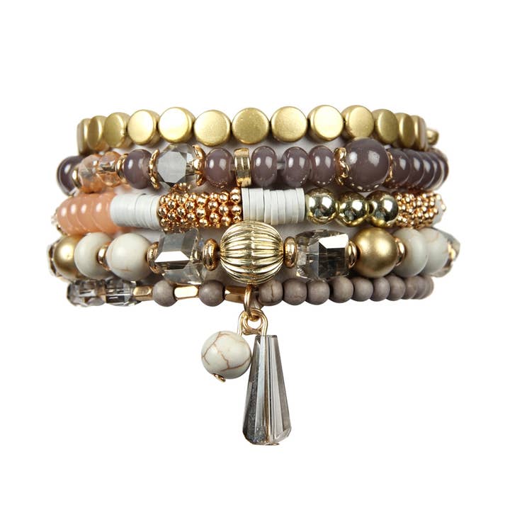 Love and Repeat - Wholesale Beaded Bracelet - MULTIBEADS STRETCH BRACELET