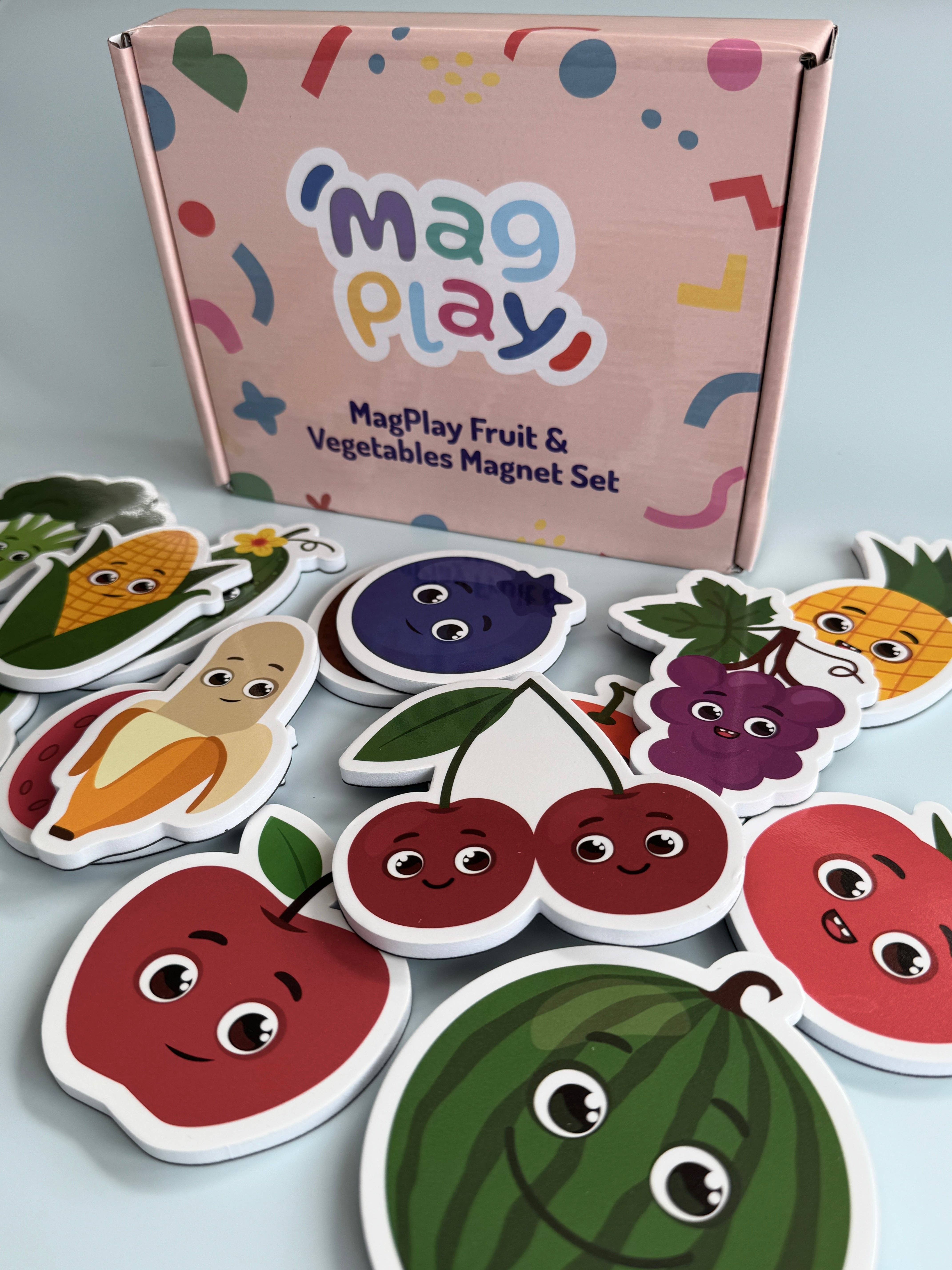 Magplay - Wholesale Speelgoedset - Kinderen - MagPlay magnetenset met fruit en groenten1