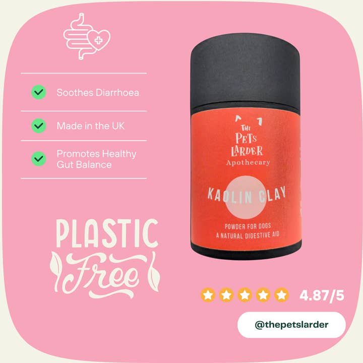 The Pets Larder – wholesale Pet supplement – Dog – Cornish Kaolin Clay For Dogs A Digestive Remedy1