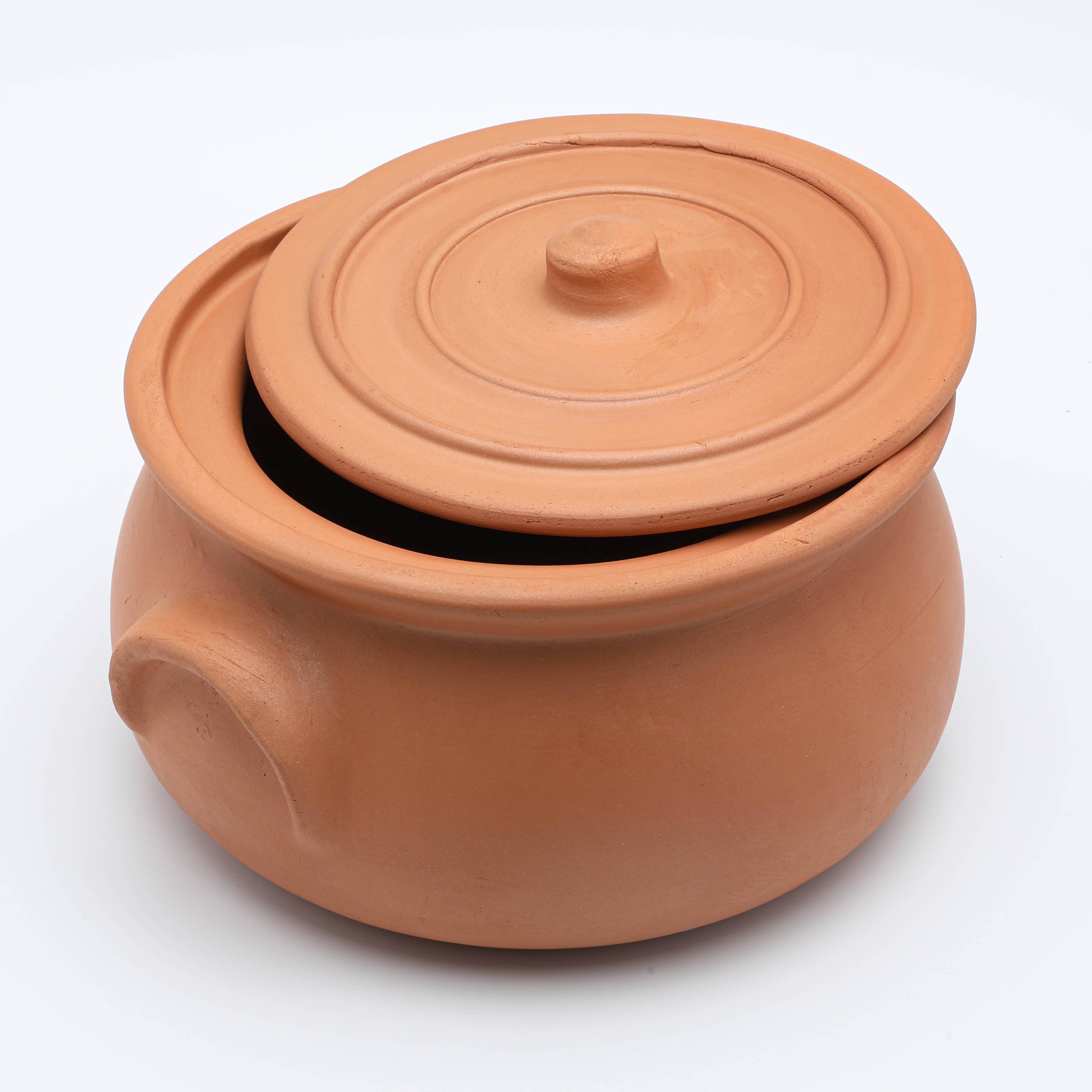 Hakan - Wholesale Cooking Pot - Hakan Suphan Handmade Clay Cooking Pot with Lid, Unglazed 13