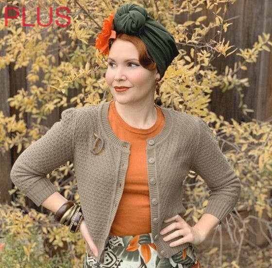 Mak - Vendita all'ingrosso Cardigan - Donna - Maglione cardigan plus size lavorato a maglia girocollo con maniche a 3/4 MK3514PL52