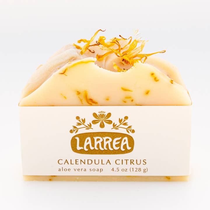 Calendula Citrus Aloe Vera Soap for wholesale by Larrea Skincare