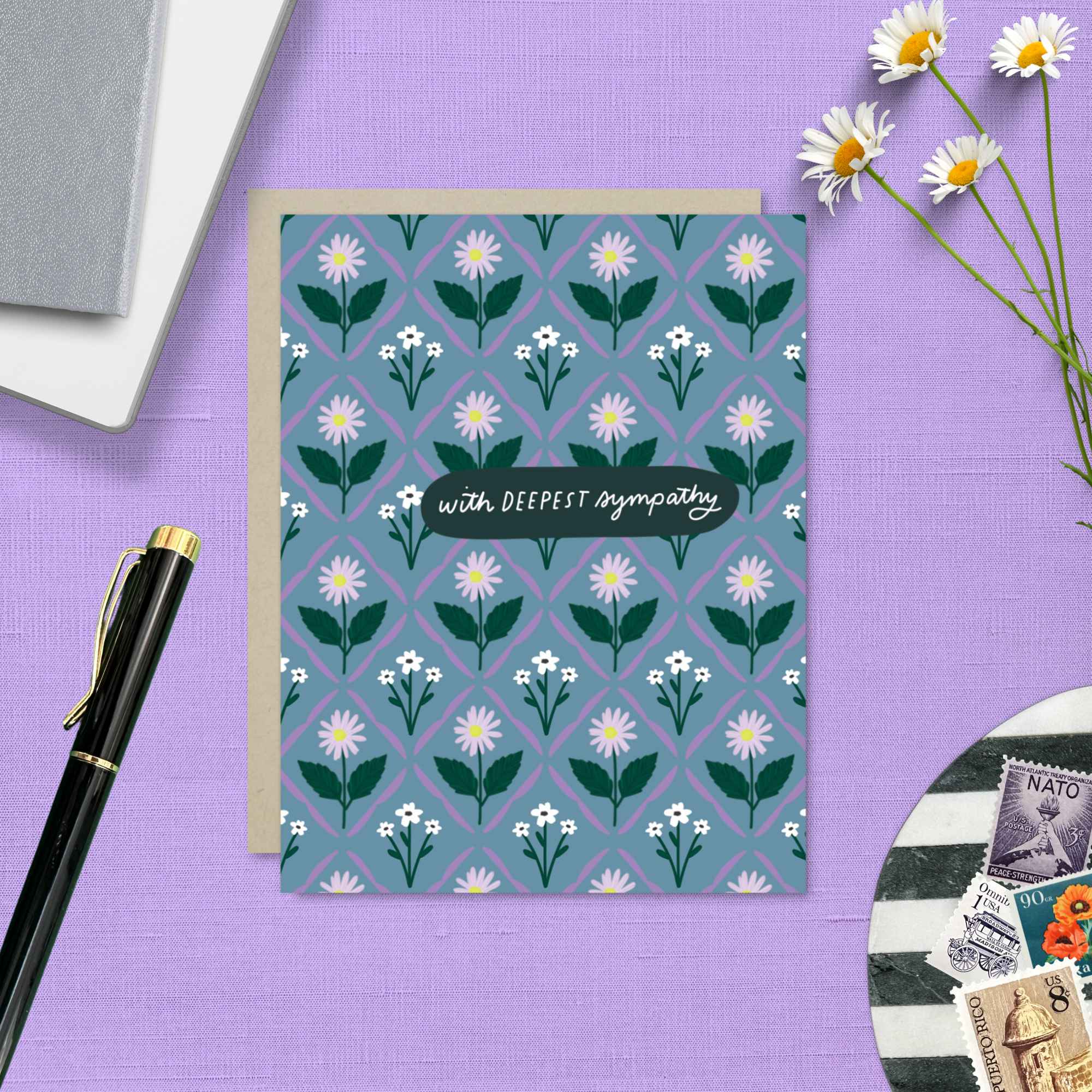 Barone and Co. - Wholesale Sympathy Card - Deepest Sympathy Grid Card4