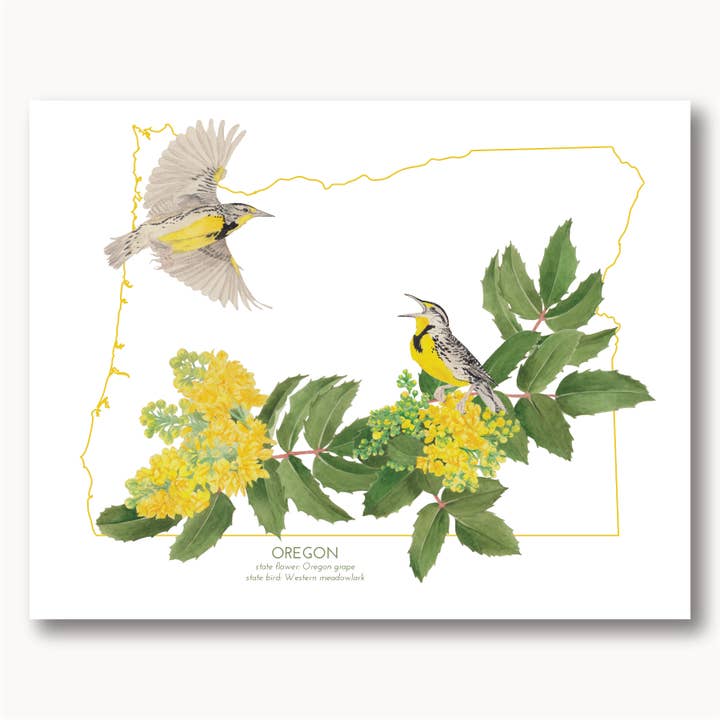 Oregon State Print for wholesale by Sophie Tivona Paper