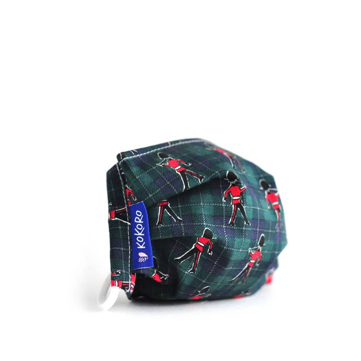 Drottning's Guard Återanvändbar Mask | Bomull, Justerbar | Rutig för wholesale av Kokoro