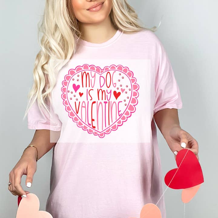 Min hund er min valentin DTF OVERFØRSEL for engroshandel hos Faith Forward Transfers