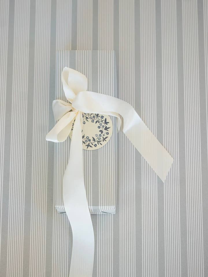 'Garden Stripe' wrapping paper roll for wholesale by Parcel Paper