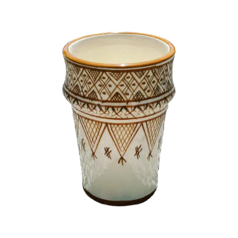 Waanda GmbH - Venta al por mayor Taza - Taza de café marroquí de cerámica hecha a mano TRIA