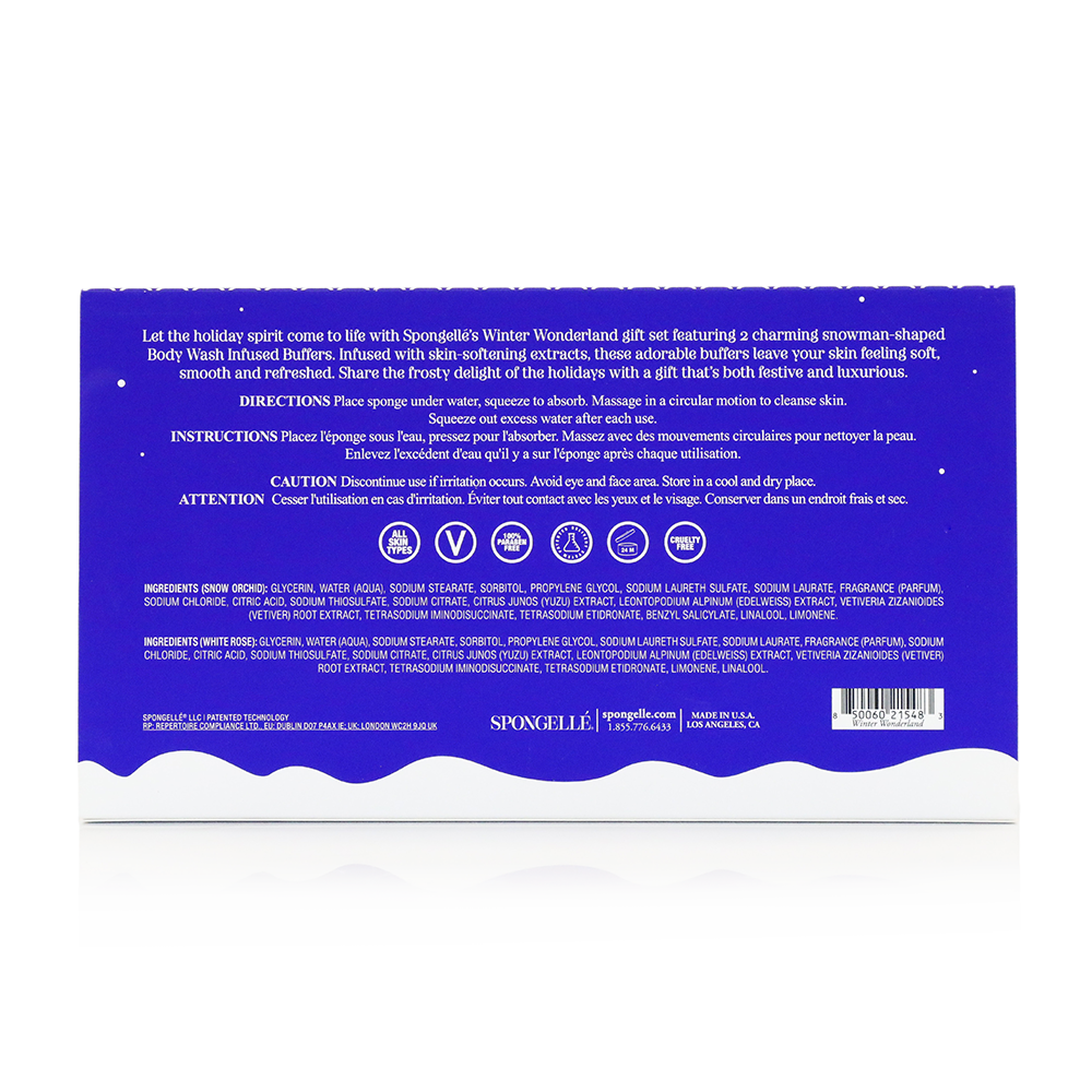 Spongellé | Valentines Day Gifts | Easter Gifts - Vente Éponges de bain - Coffrets cadeaux bonhomme de neige pour les fêtes d'hiver6